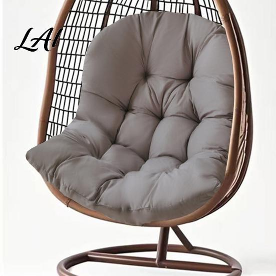 All Weather Outdoor Cushion Egg Chair with Back Support Hanging Swing Pad Comfortable Ties Waterproof Seat for Chairs Soft Lumbar Support Pillow