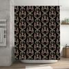 Gothic Horror Shower Curtain Skull Demon Halloween Decor Bathroom Set Spooky Vibes Dark Fantasy Home Textile Room Divider