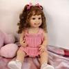 Unique Reborn Baby Realistic 55 Cm Full Silicone Vinyl Smile Babies Doll Reborn Model Kids Playmates Early Educational Toy Birthday Christmas Gift