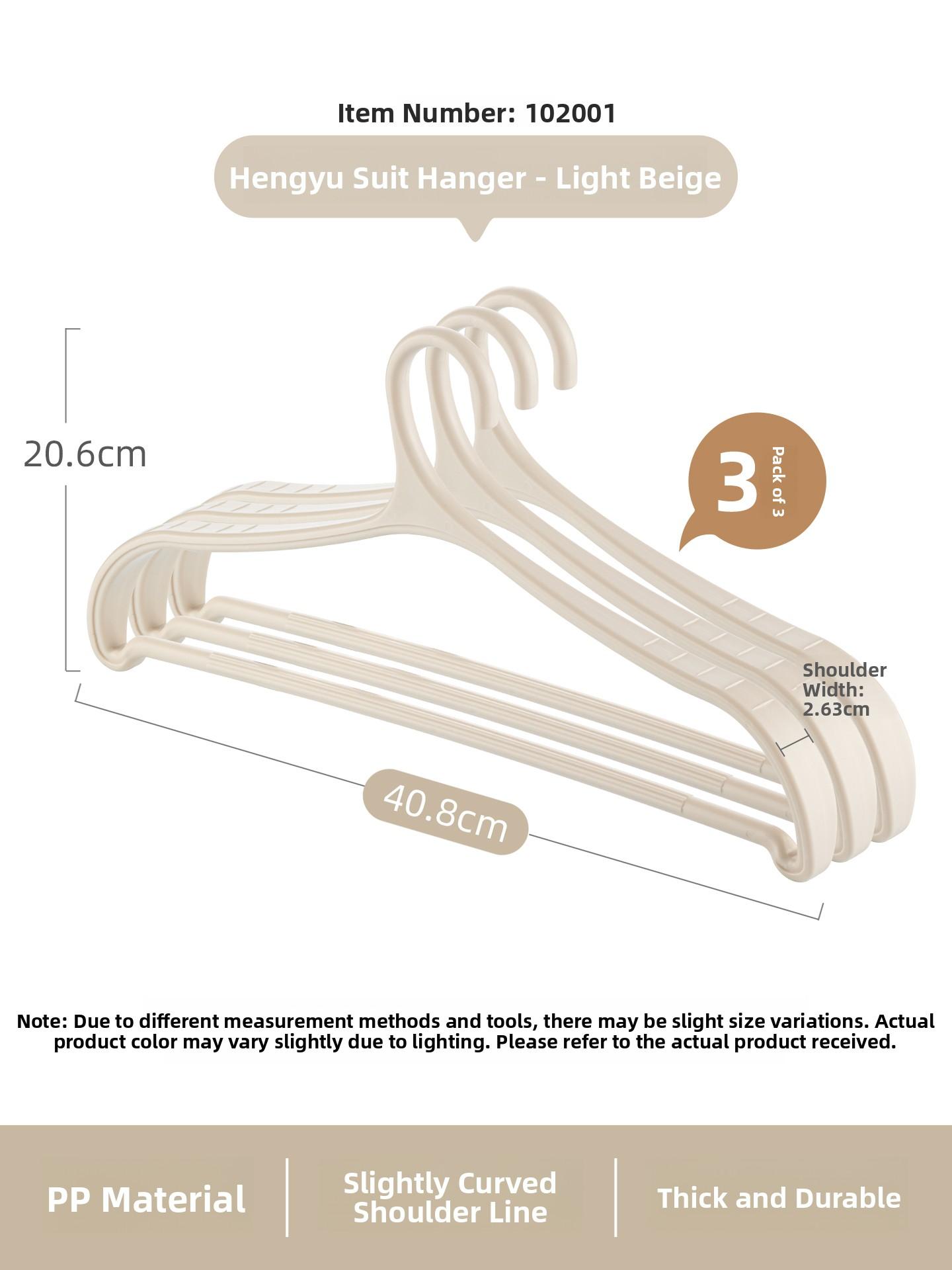 Tea Flower Wide oulder Plastic Clothes Hanger Thiened Anti-Slip Suit Hanger Home Use No Trace Plastic Pants Hanger
