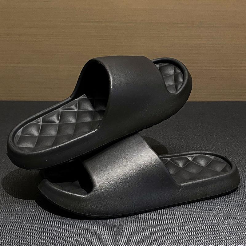 Slippers women wear outside summer home thick-soled hotel indoor bathroom non-slip bath sandals men