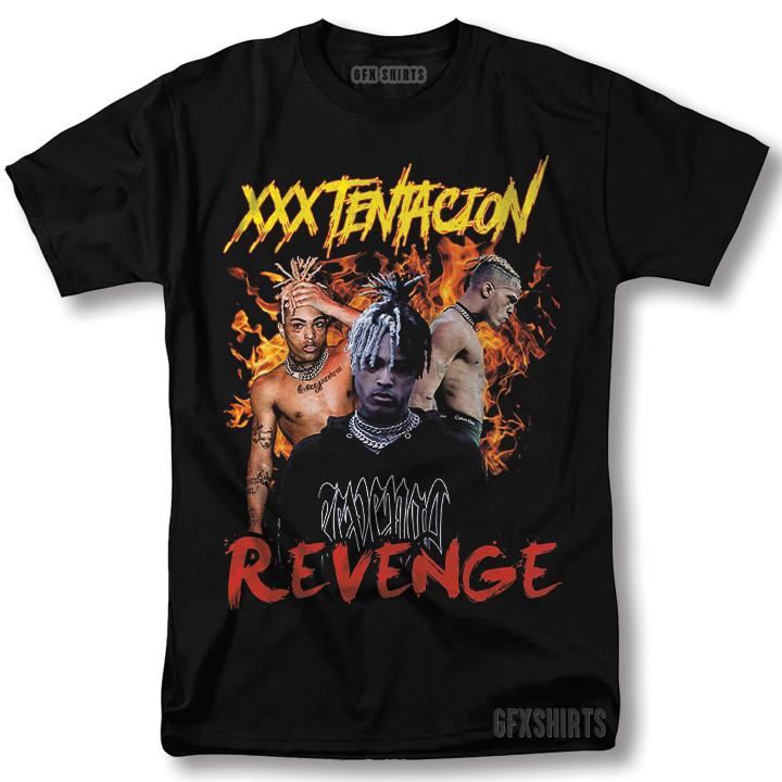 XXXTentacion Shirt Revenge Rap Album Tour Merch Vtg Graphic design T-shirt XL