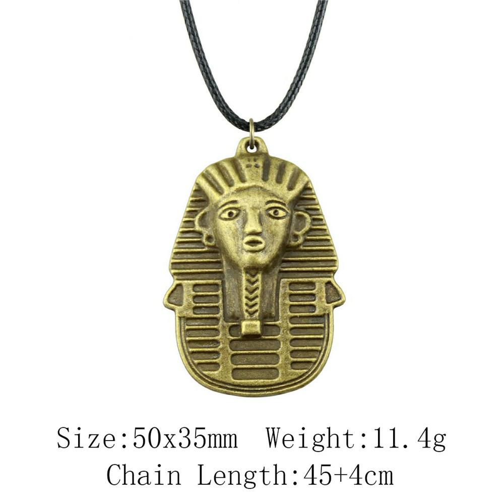 2025 Trend Best Friend Necklace Chief Pharaoh Buddhism Necklace Leather Chain 45cm Audience Necklaces With Pendant