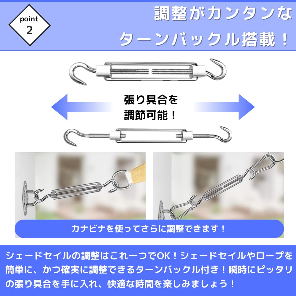 PLEAVIT Sunshade Shade Mounting Hardware Set for Outdoor Balcony and Rain Protection, Includes Eye Plates, Pad Eyes, and Fasteners (M6)