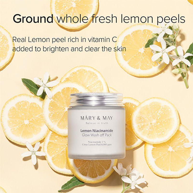 [Mary&May] Lemon Niacinamide Glow Wash off Pack 125g