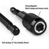 1/4 Inch Hex Shank Quick Release Bar Socket Screwdriver Bit Holder Magnetic Extension Chuck Adapter Screws Drill Driver Bit Set