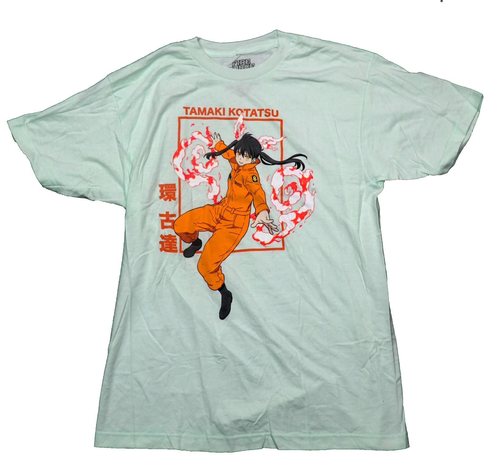 Fire Force New Adult T-Shirt -Tamaki Kotatsu Floating In Fire By Kanji M
