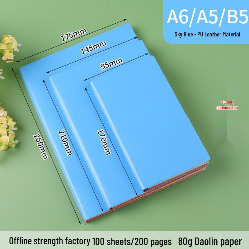 Custom Logo A5 Business Meeting Notebook - Personalized High-Value Gift