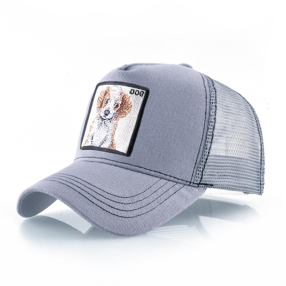 Trucker Fashionable Trendy Caps With Embroidery Animals Patch Four Seasons Adjustable Snapback Baseball Cap For Men Women Adjustable Visor Hat