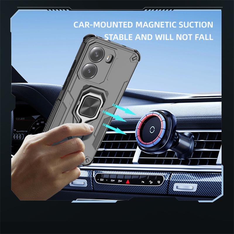 For Xiaomi Poco X7 Pro 5G Case Shockproof Magnetic Armor Phone Cases for Poco X 7 X7Pro PocoX7Pro 5G Kicksatnd Back Cover