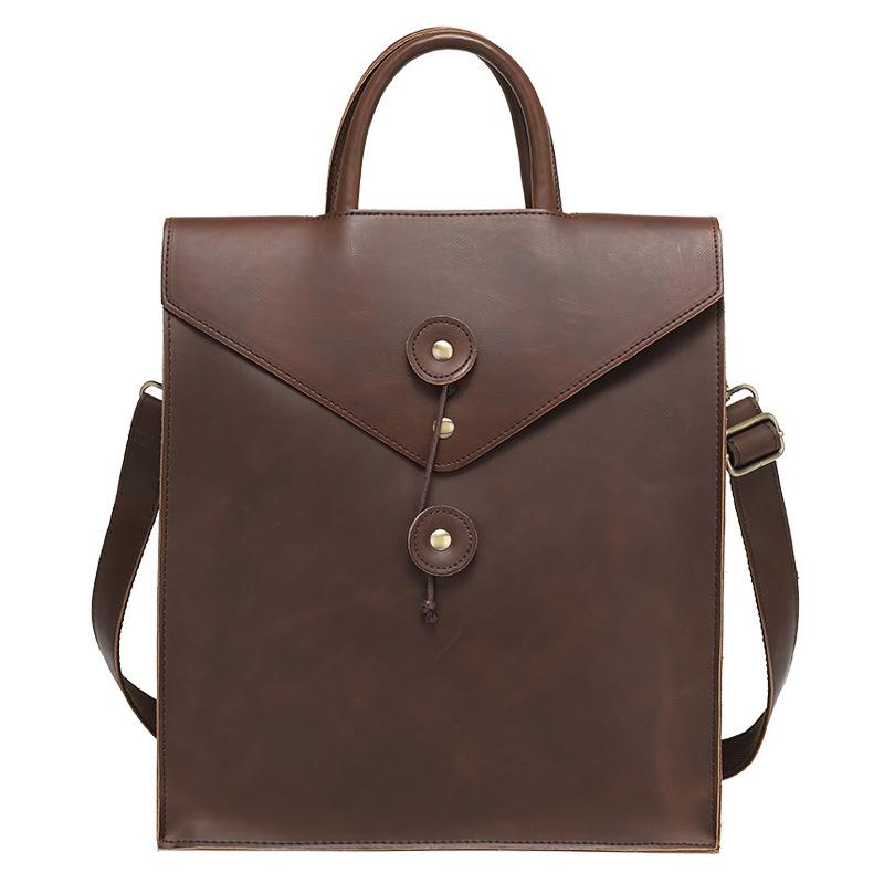 

Новый мужской портфель ретро компьютерная сумка многофункциональный рюкзак Crazy Horse сумка деловая мужская сумка 31cm*14cm*35cm темно-коричневого