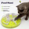 ABS Interactive Cat Feeding Maze Toy Slow Feeder Bowl Pet Gift Anti-Choking Digestion Aid Feeding Bowl