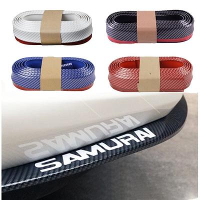 Auto Lip Splitter Protector Universal Carbon Fiber Front Bumper Gummi Lip Streifen Außen Form Auto Styling Körper