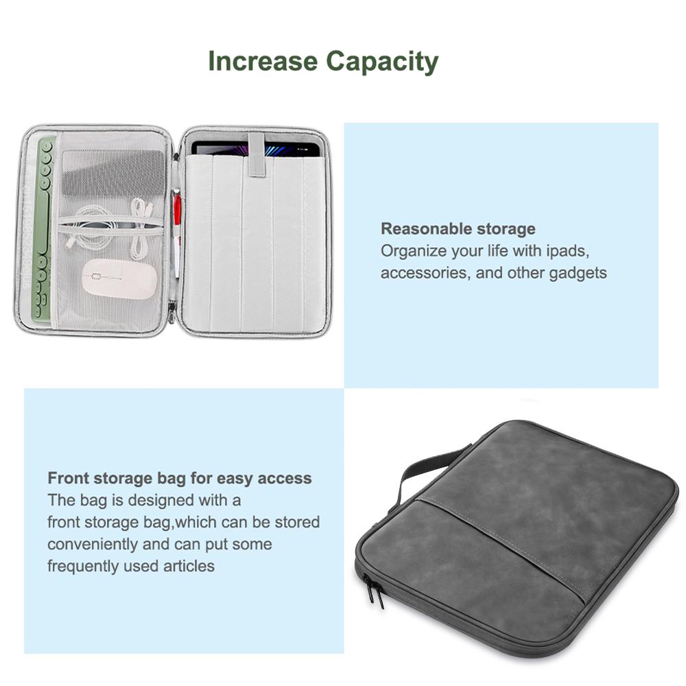 Waterproof Shockproof Handle Bag Laptop Sleeve Case for Macbook Air 11 12 13 13.6 Inch M4 M3 M2 Chip Mac Book Pro Notebook Cover