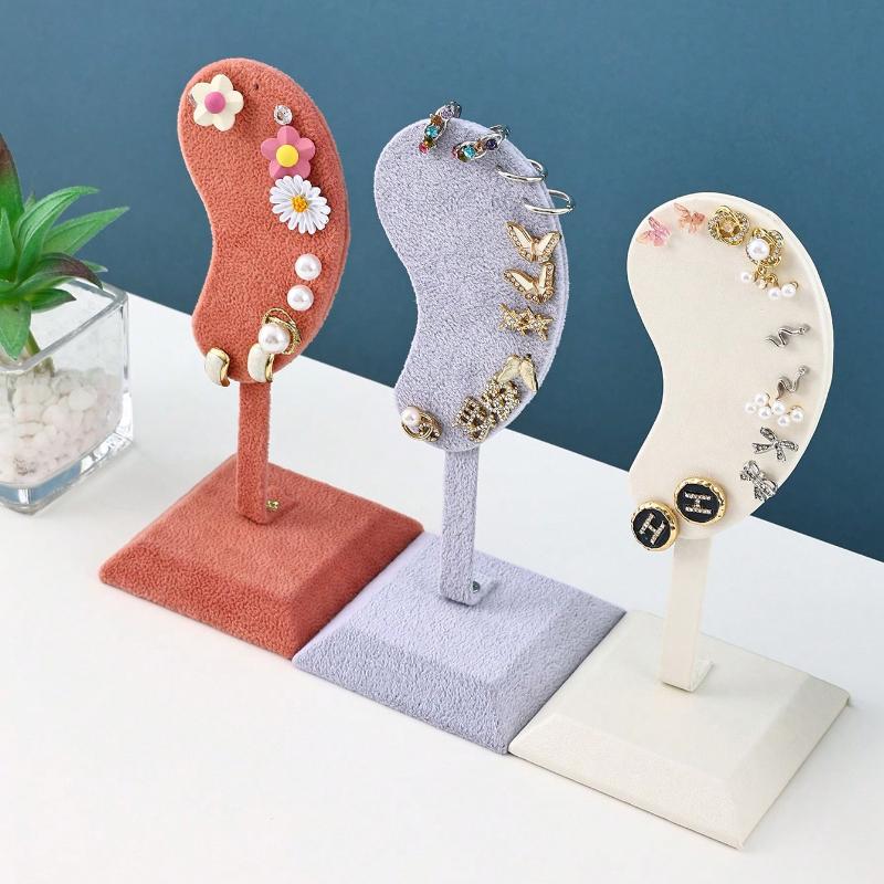 1Pcs Earring Display Stand Fashion Ear-shaped Ear Clip Stud Jewelry Display Organizer Holder Earrings Pendants Jewelry Rack Ear Model