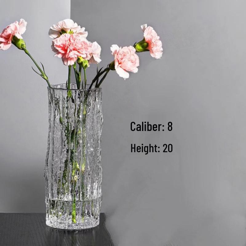 Elegant Glass Vase for Living Room: Luxury Ornament for Lucky Bamboo & Floral Arrangements