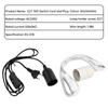 EU Plug 1.8m  Power Cord Cables E27 Lamp Base Holder With Switch Wire For Led Bulbs Socket Light Accessory