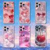 Crystal Cherry  Phone Case For iPhone 17,16,15,14,13,12,11 Pro,Max,Plus,X,XS,XR,SE4,E Mini Transparent Soft Cover