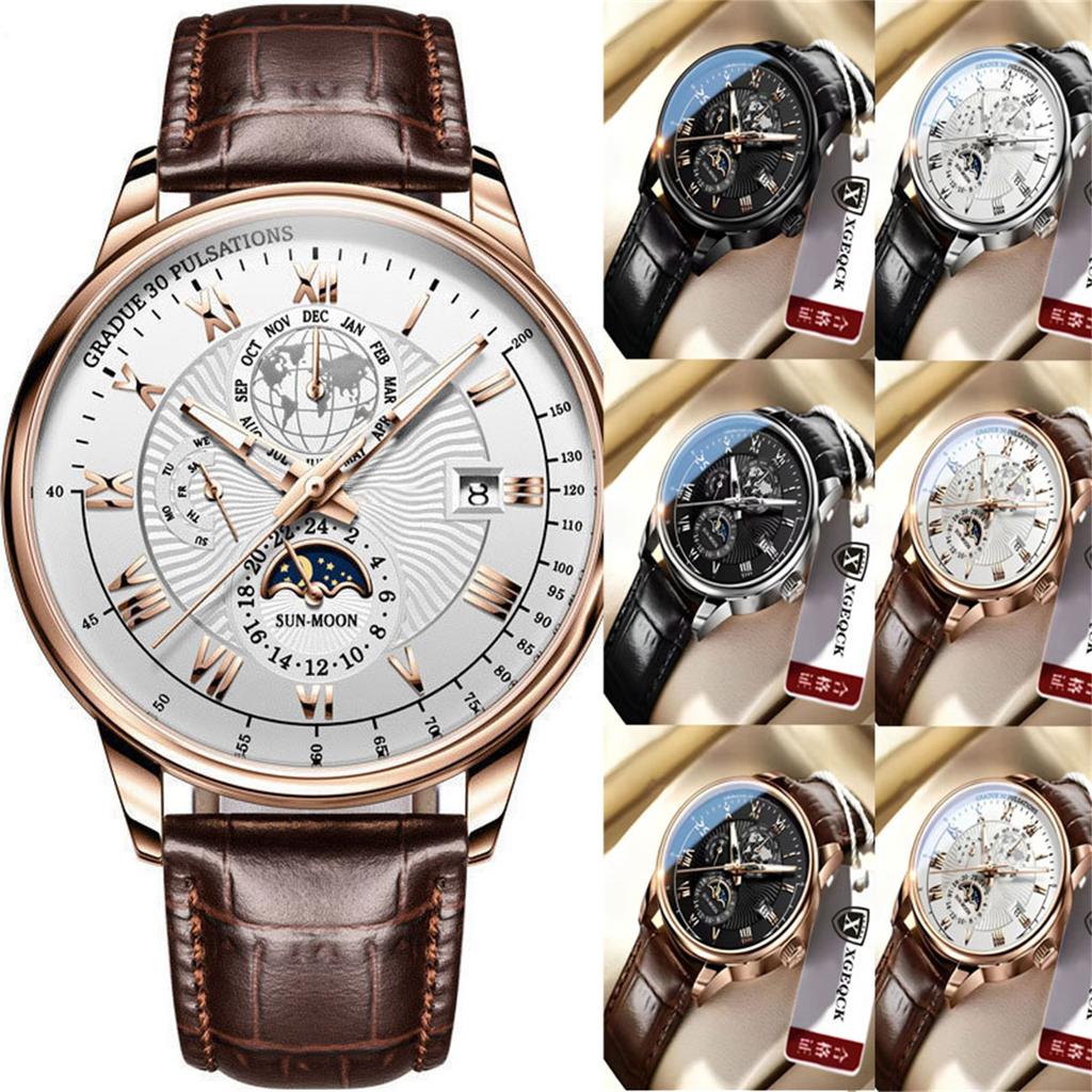 Men's Waterproof Luminous Running Alarm Clock Watch