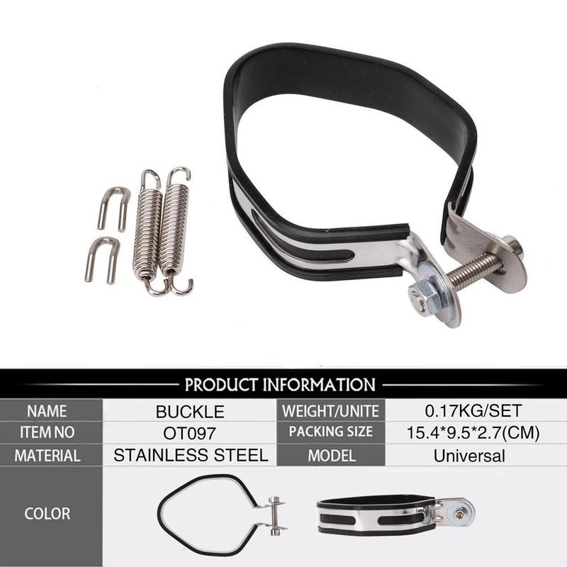 Motorcycle Exhaust Clamp Joint Narrow Band Exhaust Seal, 1 set