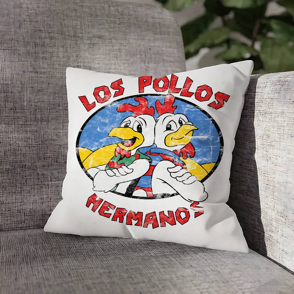 L-Los P-Pollos Hermanos Pillow Case For Sofa Decor Car Office Room Printing Cushion Cover Decorations and Protector