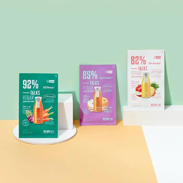 [Missha] Tox Vegan Juice Sheet Mask 27g 7 types