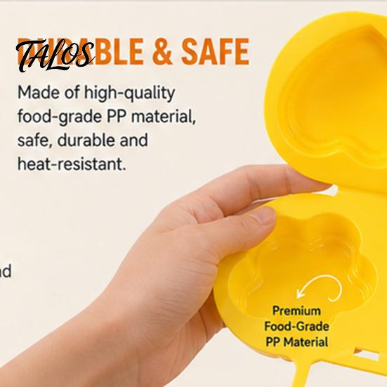 Protein Snack Prep Maker Microwave Egg Cooker, Quick Breakfast Steamer Mold, Flower/Heart Healthy Lifestyle Kitchenware ShapeReusable Poacher