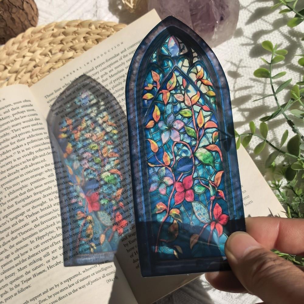 Hand Account Decoration Stained Window Bookmark Translucent Pagination Mark  Home Decor