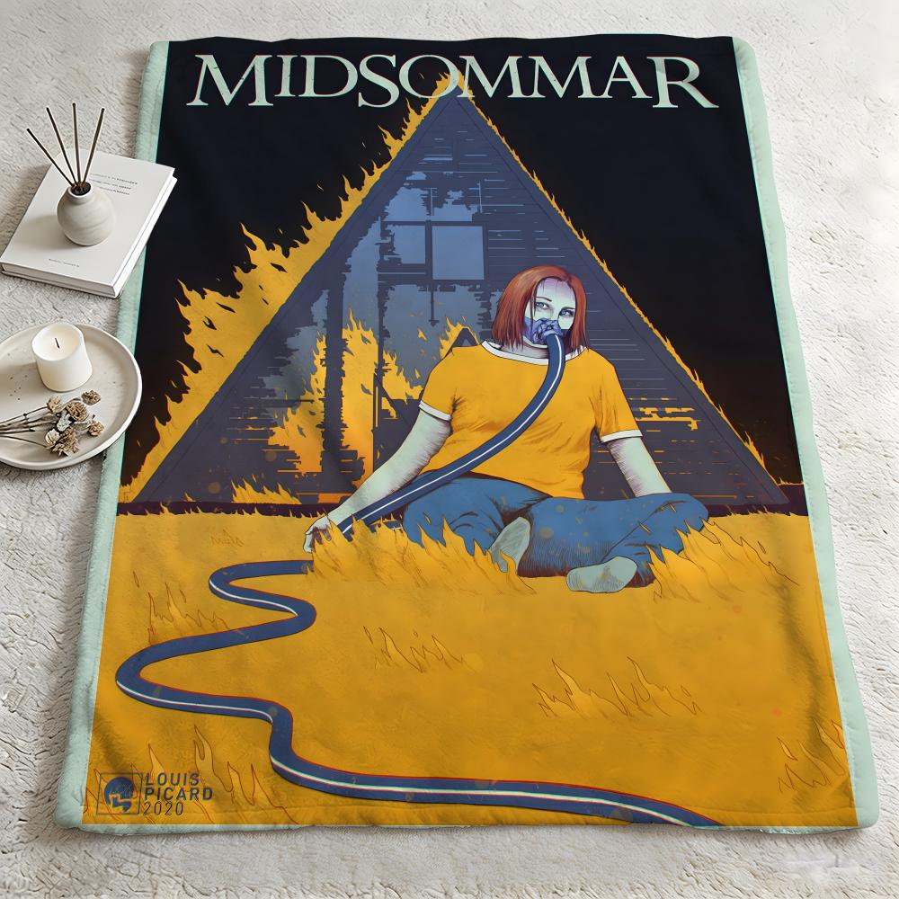Movie M-Midsommar-r Throw Warm Soft Flannel Blanket, Multi-use for Sofa Bed Camping Travel Nap