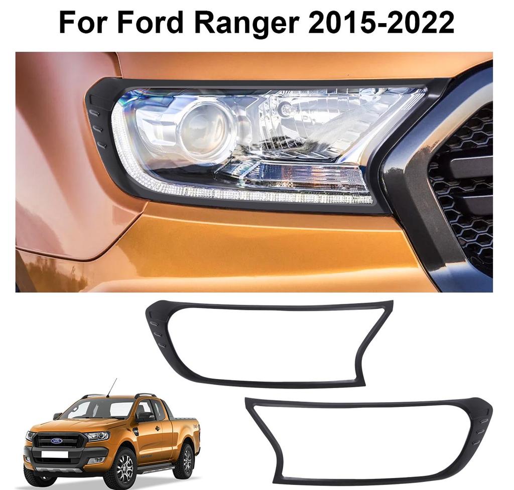 Rear Lamp Hoods Head Light Cover Tail Lights Cover For Ford Ranger 2012-2025 Wildtrak XLT XL For Ford Ranger Raptor Lamp Cover