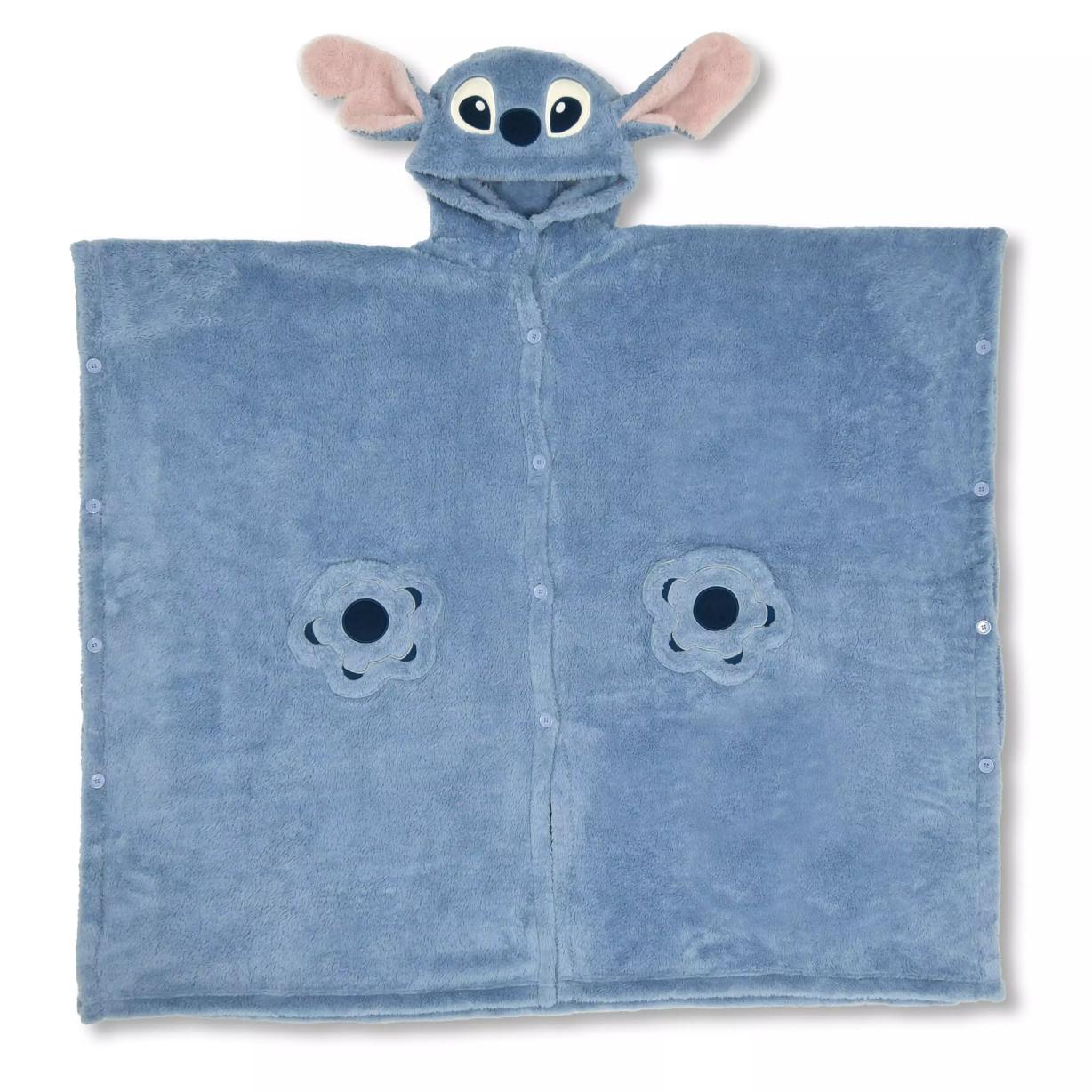 

Disney Stitch Wearable Blanket Boa Fleece Blanket Japan NEW Disney Store