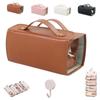 Leather Cosmetic Bag, , Cosmetic Travel Bag, Makeup Bag, Cosmetic Bag, Roll Up Cosmetic Bags For Women, For Bedrooms Bathrooms Travel