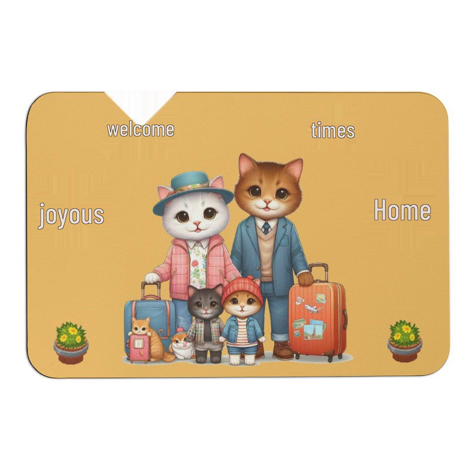 

Cartoon Diatomaceous Earth Non-Slip Quick-Drying Foot Mat 40x60 cm