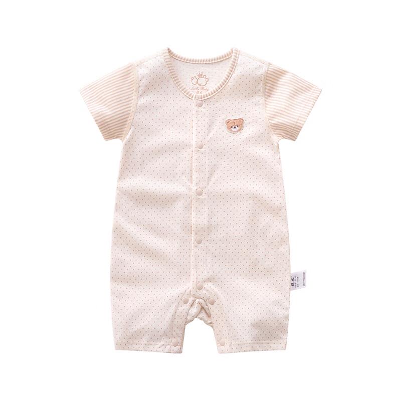 Labi Baby Summer Short-Sleeve Cotton Romper