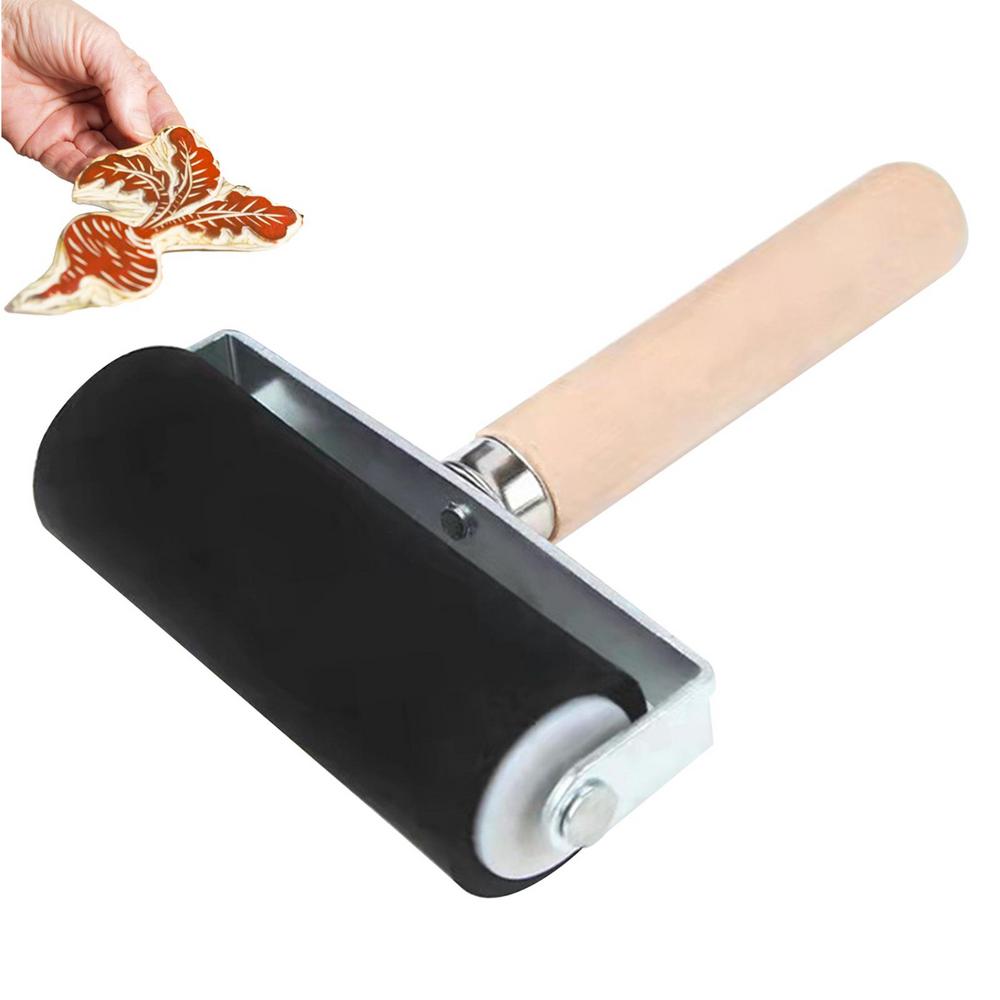 New Professional Rubber Roller Brayer Ink Painting Printmaking Roller Art Craft Projects Ink Stamping Tool Paint Roller
