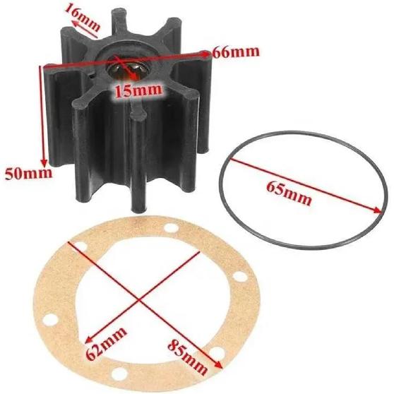 Oběžné kolo vodního čerpadla pro Volvo Penta 3841697 801277 825941 875593 877061 D4-225 260 300 pro vznětový motor D5 D7 MD 31 41 42