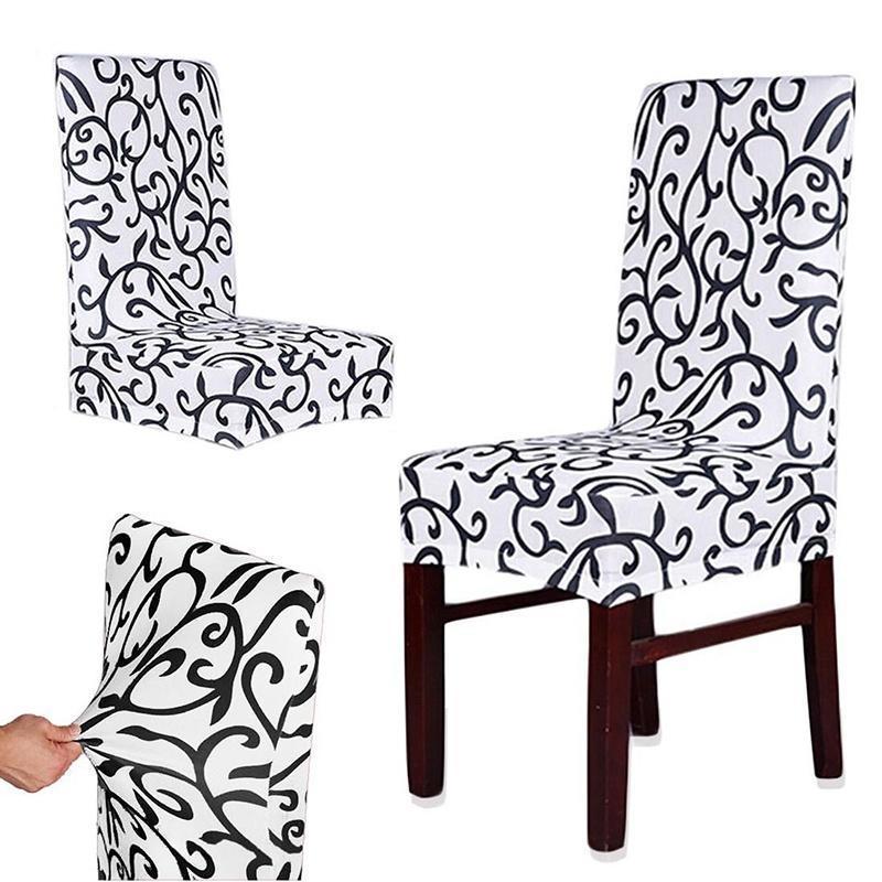 Kjøp Jacquard Printed Thickening Stretch Brief Chair Cover Half Chair Covers Elastic Chair