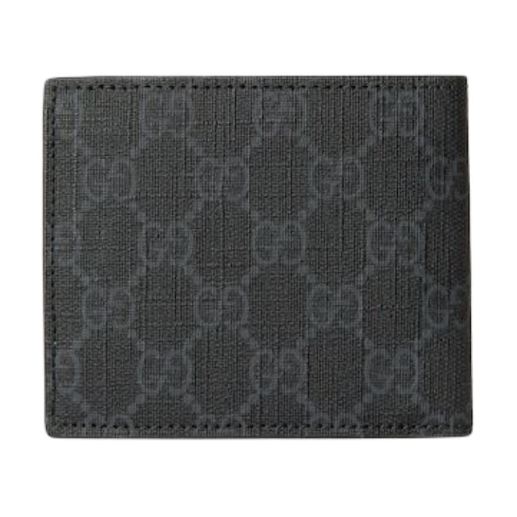 Gucci GG Supreme Canvas With Leather Wallet Men's Black 768243-FACQC-1048