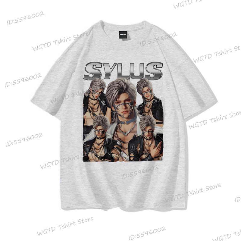 Sylus Love and Deepspace Cotton T-Shirt Vintage Streetwear Women Men Clothing Harajuku Y2k Short Sleeve Tee Loose Soft Tee Shirt
