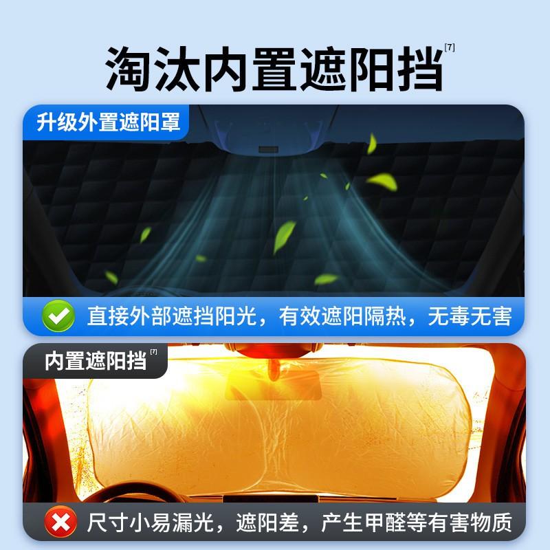 Heavy Duty Car Windshield Snow Cover Magnetic Front Window Protector Frost Ice Shield Universal Auto
