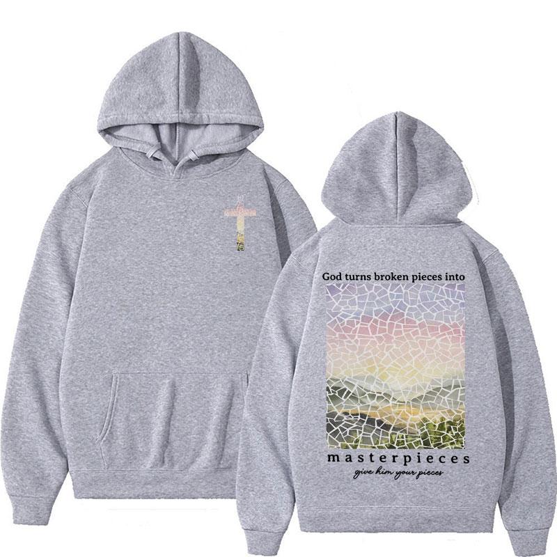 Bible Verse Christian Autumn and Winter Printing Sweater Hoodie Religious Gift Jesus Apparel for Men Gothic