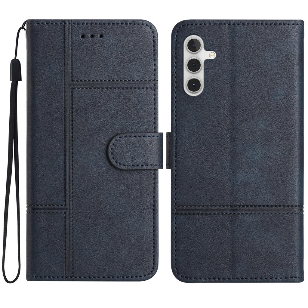 For Samsung Galaxy A56 5G Case Line Imprinted PU Leather Wallet Phone Cover