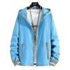 7XL 6XL Übergröße Herren Schnelltrocknend Hautjacken Mantel Sonnenschutz Wasserdicht Herren Dünn Armee Oberbekleidung Ultraleichte Windjacke Jacke-XL-FARBE himmelblau
