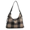 Trendy Large Capacity Plaid Womens Shoulder Tote Bag Perfect For Casual Outings