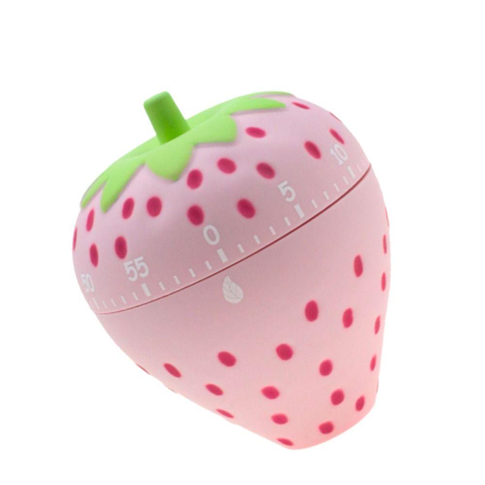 Clear Ringtone Strawberry Kitchen Timer No Electricity Needed Countdown Clock  Facial Mask