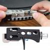Black Turntable Headshell Aluminum alloy Wiring Kit Professional Headshell Replacement  Playback