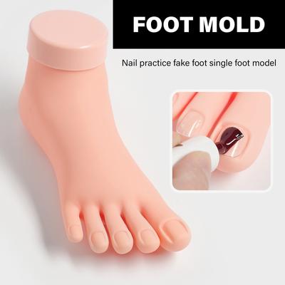Pratique Faux Pied pour Ongles Pratique Faux Pied Outil Nails Art Formation Modèle D'affichage Pratique Modèle De Pied