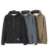 Men's Winter Fleece Jacket Hooded Jacket Men's Warm and Plush Thick Loose Hooded Cardigan Jacket Hooded