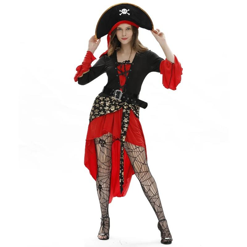 Plus Size European and American Ladies Halloween Sexy Female Pirate Costume Cosplay Role-playing Uniform