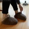 Coldbreaker Thick Natural Wool Warm Insulated Room Made in No Size Small Women's 100% Shoes, Poland, 2018-2019, Heel, 35/36 (23cm), Gray,